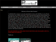 Tablet Screenshot of preciseshotfirearms.com